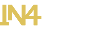 Logo de in4byte en versión amarillo y blanco